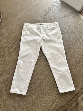Wit & Wisdom White High-Rise Jeans
